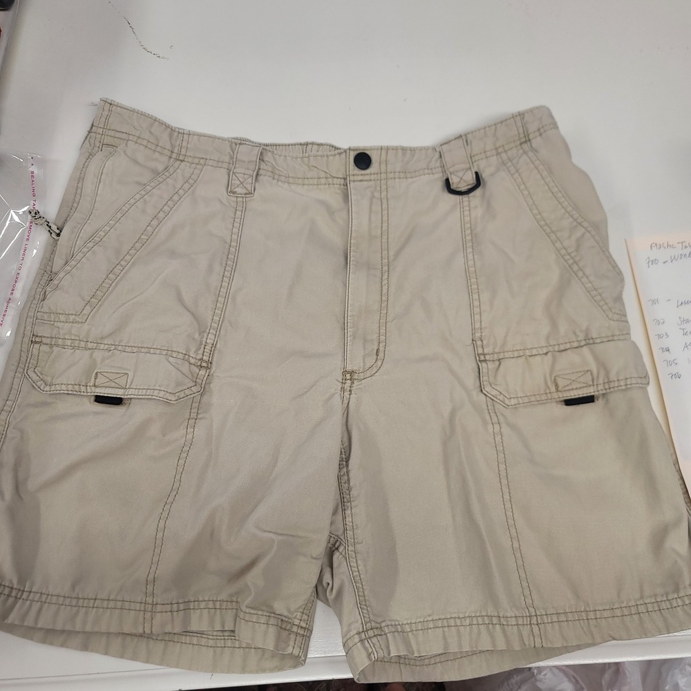 Men's Gorpcore Cargo Shorts Utility Style‎ Workwear Casual Khaki Beige Y2K
